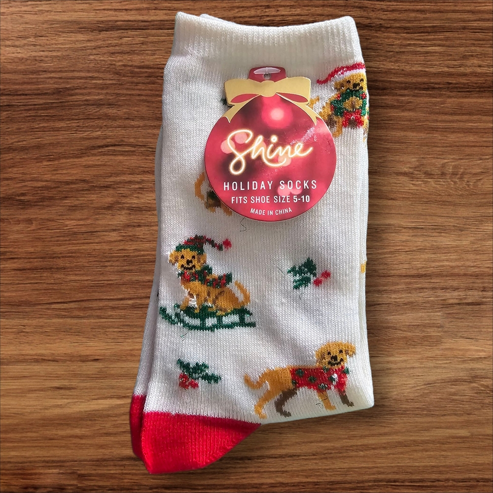 Holiday Dog Socks - Picture 1 of 2